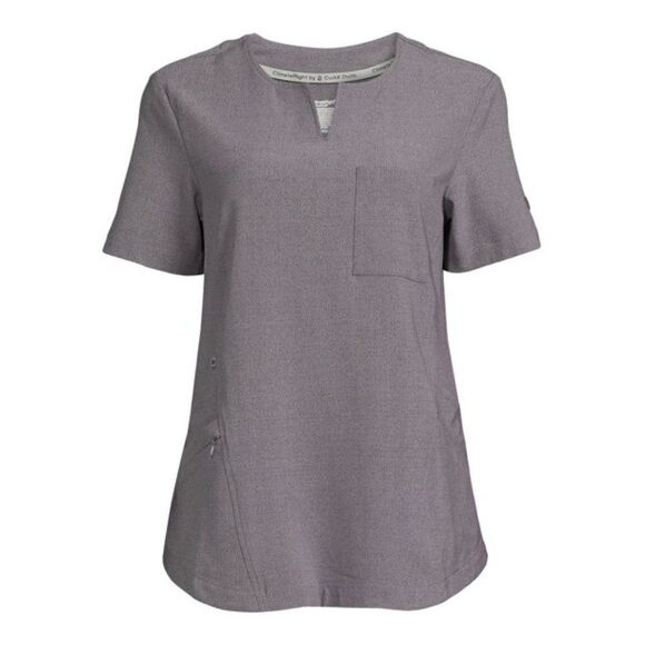 Cuddl Duds 6-Pocket Short Sleeve Scrub Top - Picture 1 of 13